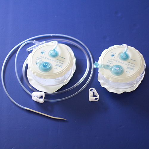 弹簧式一次性使用负压引流器